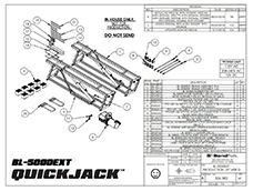 QuickJack BL-5000EXT Parts Diagram