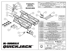 QuickJack BL-5000SLX Parts Diagram