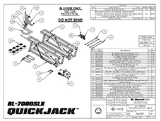 QuickJack BL-7000SLX Parts Diagram