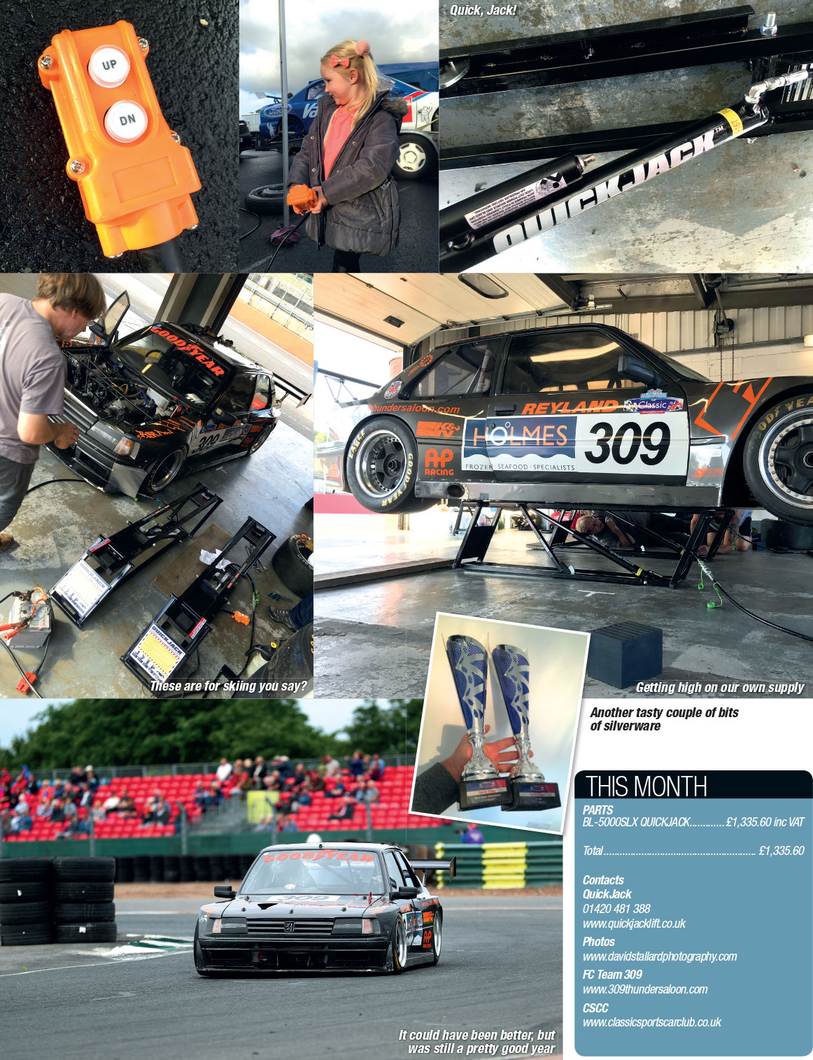 FC309 QuickJack Race Car Lift