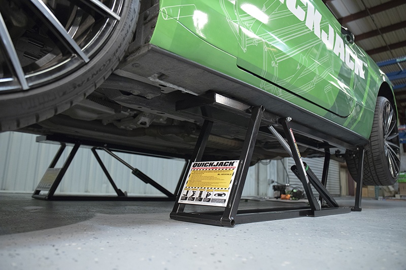 QuickJack Portable Car Lift Under Car Access