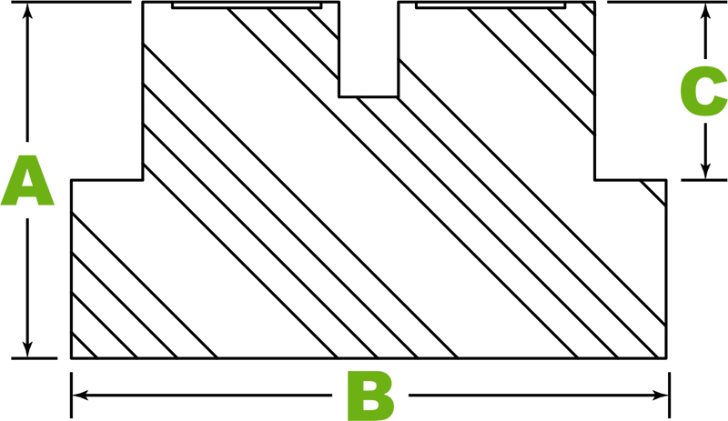 Round pinch-weld puck spec diagram