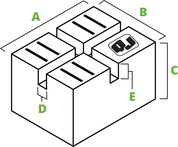 Pinch-weld block spec diagram