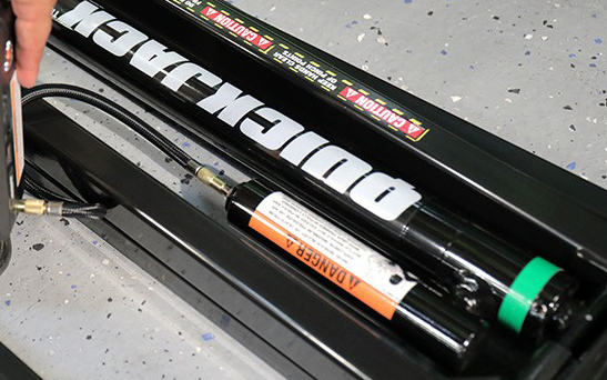 Pressurizing QuickJack air cylinders